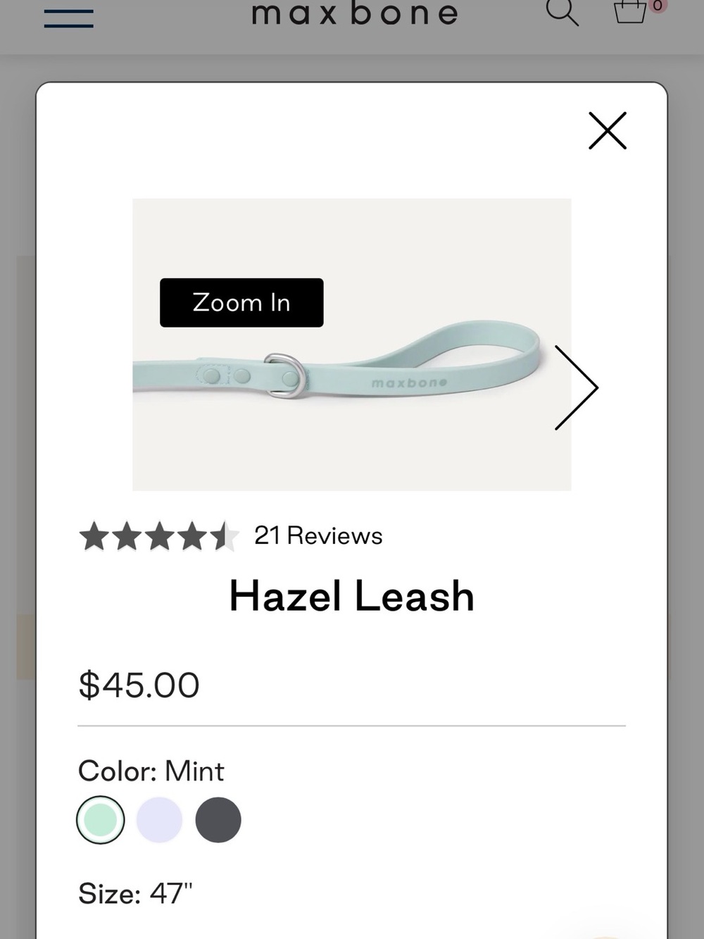 Maxbone Hazel leash - Picture 3 of 4